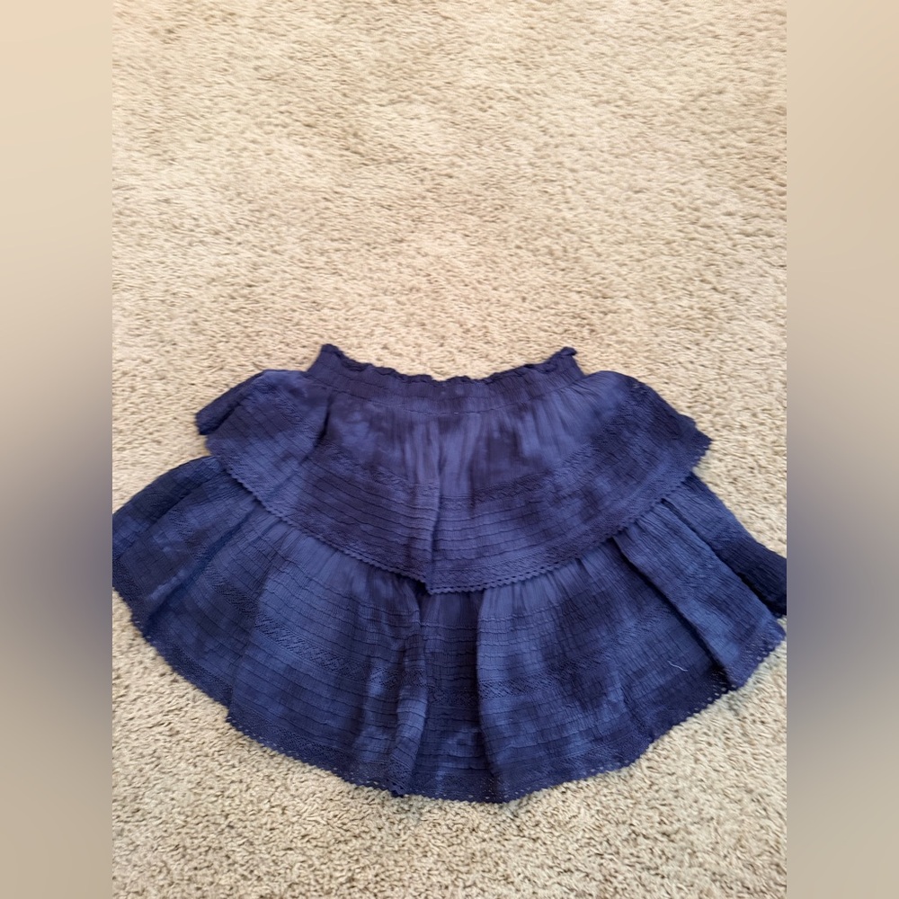 Aerie Rock n Ruffle skirt - size small - color blue